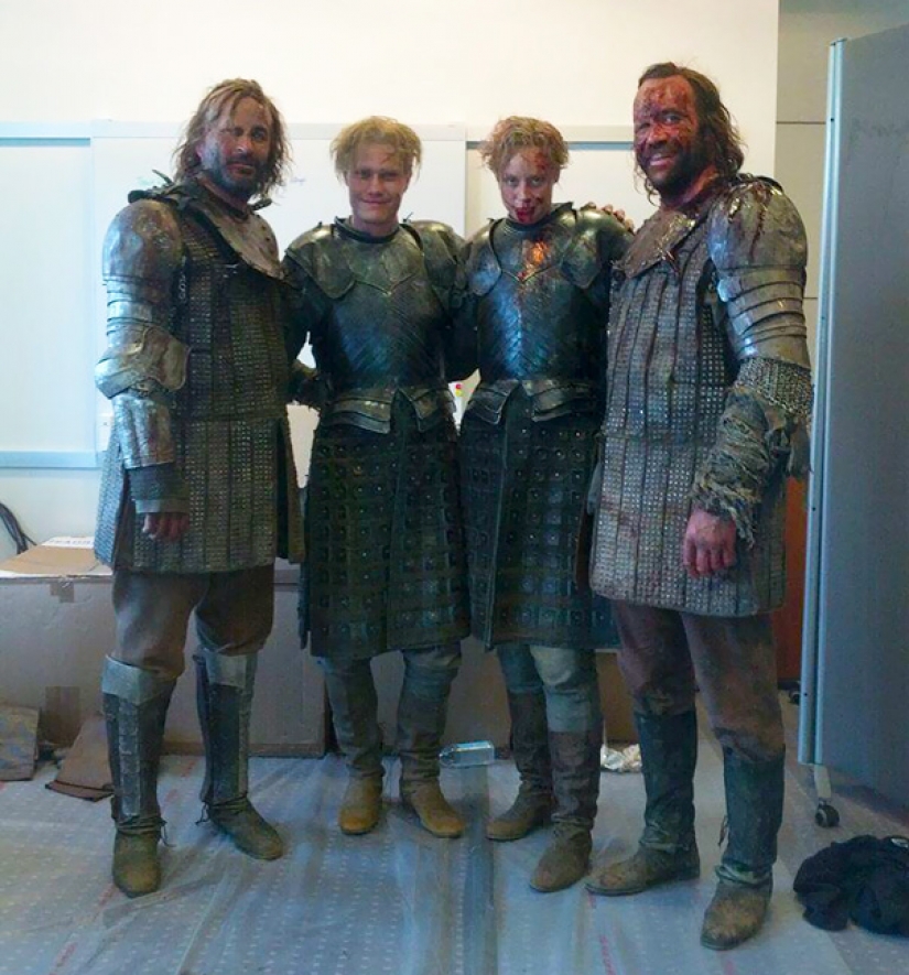Actors and their stunt doubles