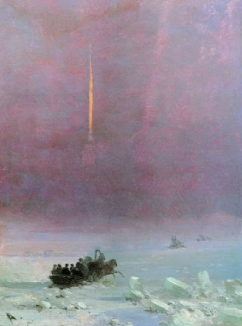Aivazovsky sin el mar. Desconocido pinturas del gran paisaje marino