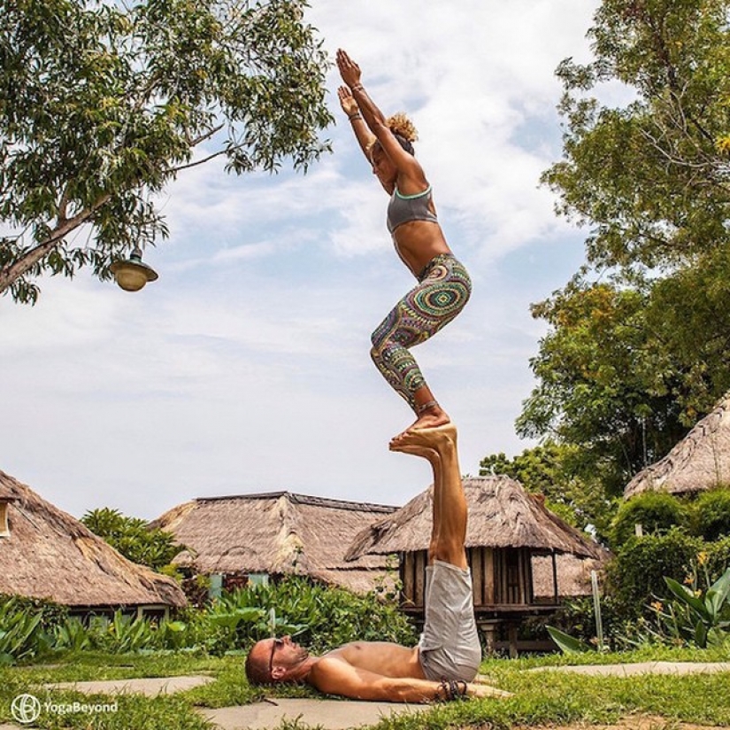 Amor y clases de yoga se pueden encontrar en todas partes