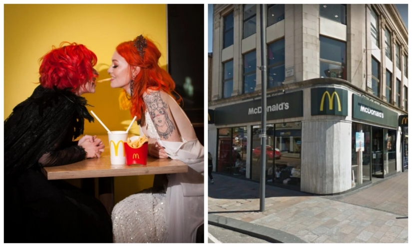 Amor y hamburguesas: cómo una pareja de lesbianas se casó en McDonald's sin pasar la cuarentena
