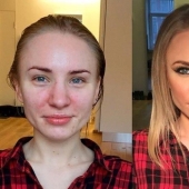 Another face: with the help of makeup, the makeup artist skillfully turns ordinary girls into real beauties