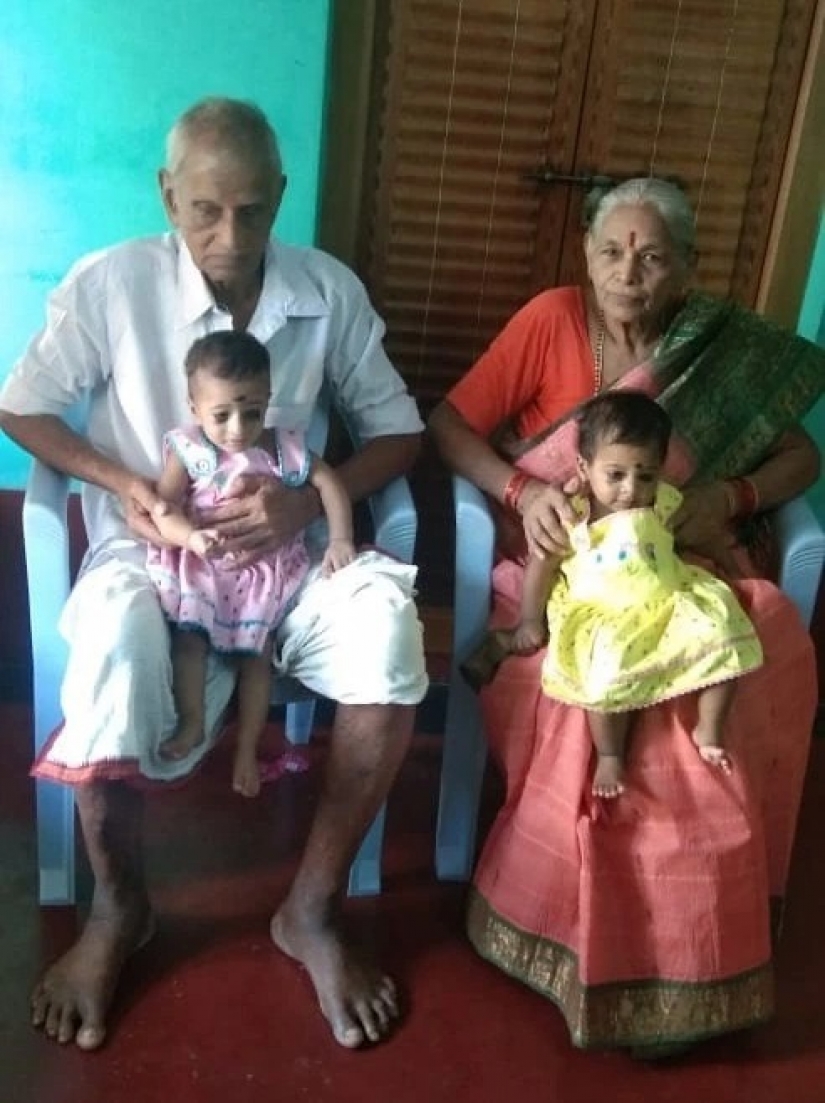 As the 73-year-old Indian first became a mother, and a year later became a widower