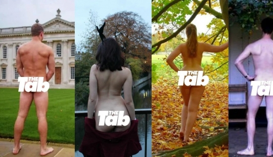 Back View: Cambridge University students stripped down for the annual best butt contest Back View: Cambridge University students stripped down for the annual best butt contest