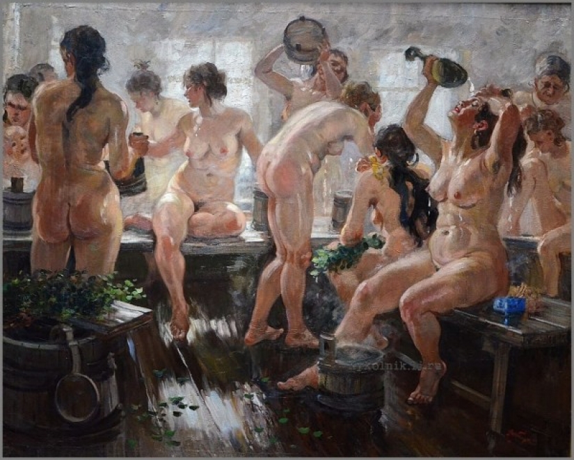 Baño a través de los ojos de artistas rusos