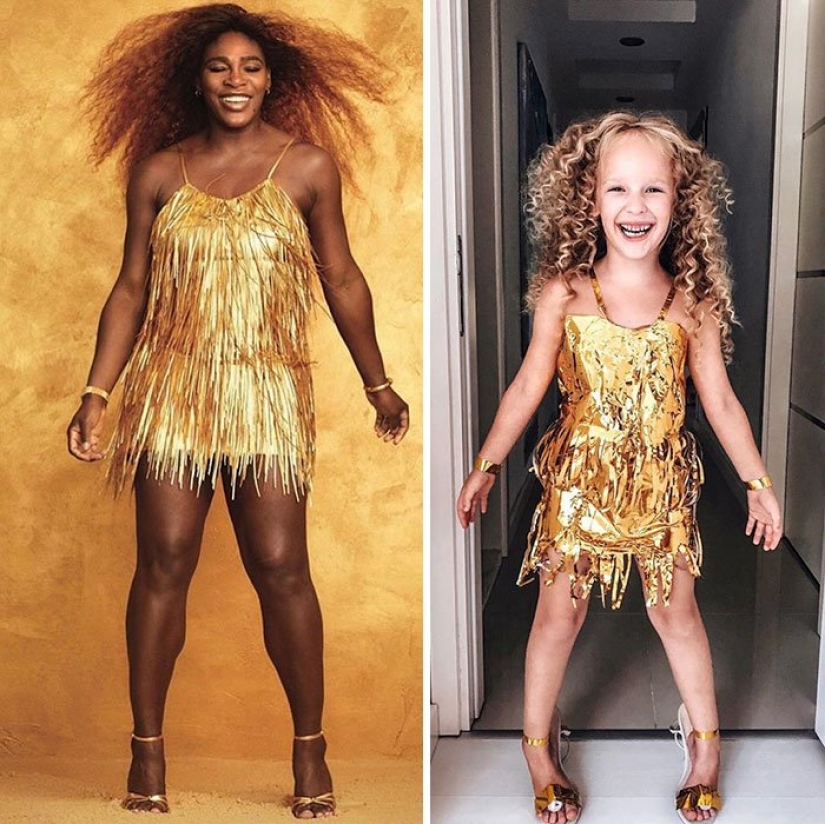 Budget reincarnation of the celebrities from creative mother and daughter