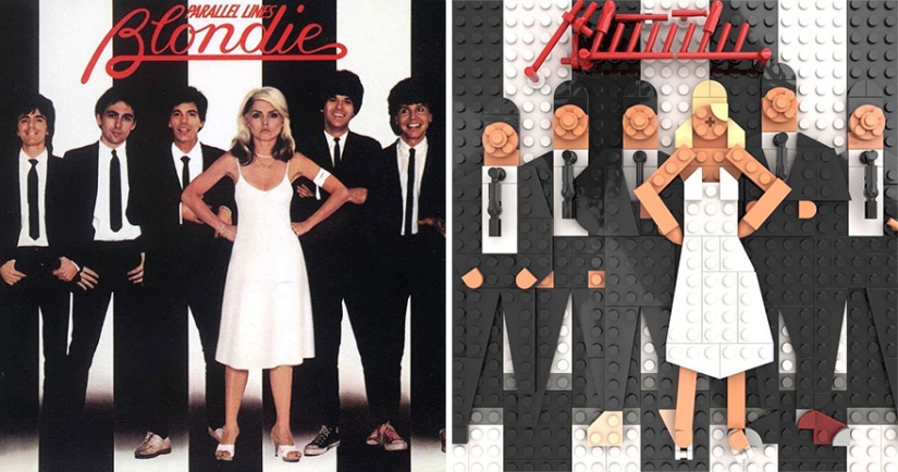 Can you find out everything? Designer collects music album covers from LEGO