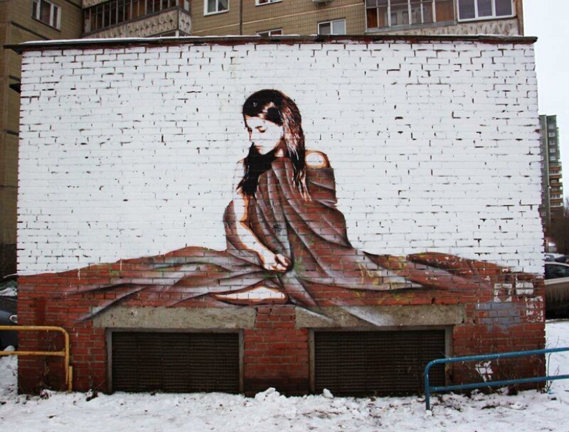 Características de ruso arte de la calle: el graffiti con un toque personal de Slava Ptrk