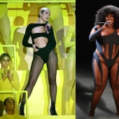 Careful, hot: transparent jumpsuit with inserts for the most daring fashionistas