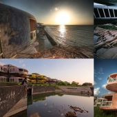 Casas de OVNIS en Taiwán: Una ciudad fantasma futurista abandonada