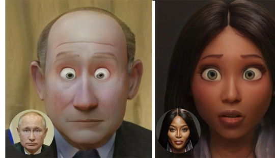 Celebrities turned into cartoon characters with the help of online service ToonMee