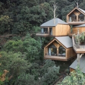 China built a magical hotel from tree houses