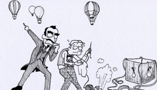 Cómic divertido en la cocina por Massimo Fenati