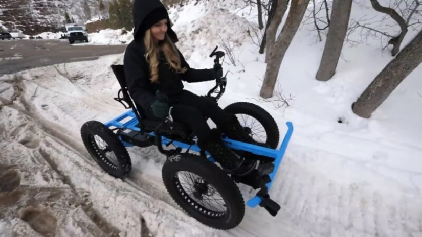 ¿Cómo funciona una silla de ruedas-SUV, que hizo el hombre para su amada