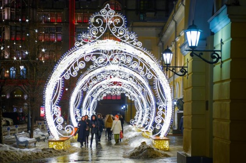 Cómo se decoró Moscú para el Año Nuevo 2022