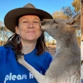 ¿Cómo se ve el canguro más cariñoso de Australia, que ama mucho los abrazos