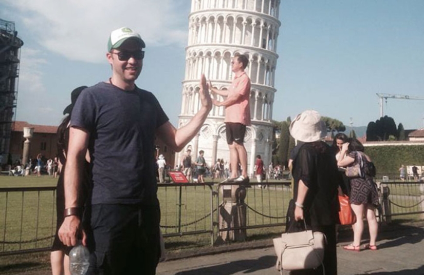Cómo troll turistas en la Torre Inclinada de Pisa