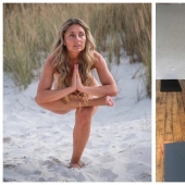 Cómo una mujer italiana ayuda a lidiar con el estrés con la ayuda del yoga "desnudo"