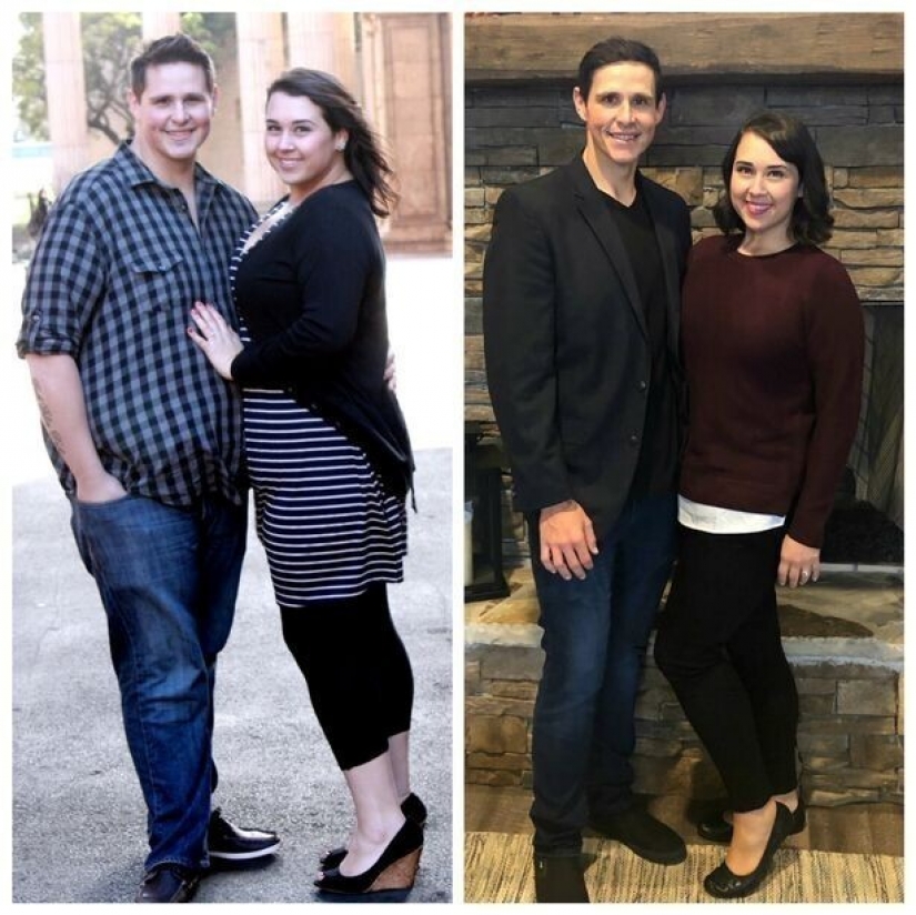 Cómo una pareja de los Estados Unidos se deshizo de 190 kilos de exceso de peso para convertirse en padres