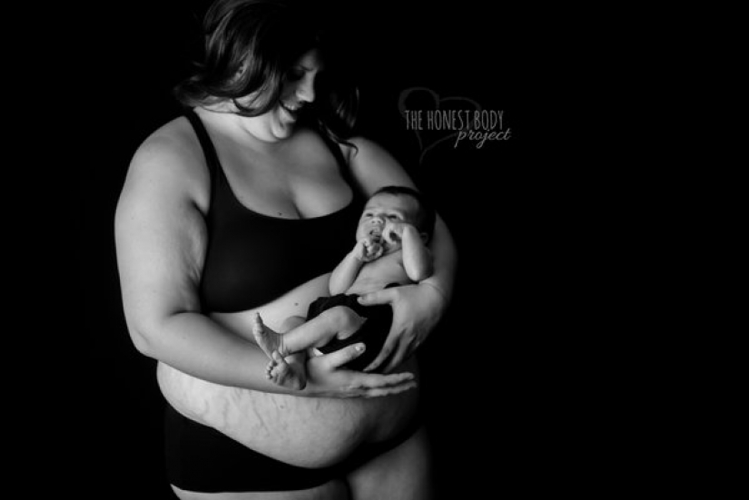 Cándido proyecto de foto: cómo mirar a las mujeres después del parto