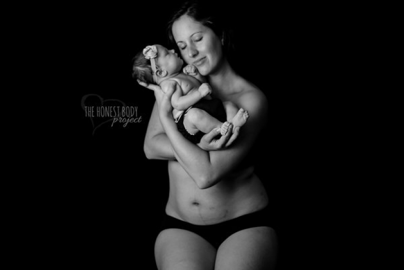 Cándido proyecto de foto: cómo mirar a las mujeres después del parto