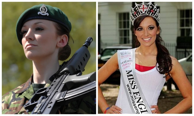 Combat Barbie has won the title of "Miss England", and is now preparing to contest "miss United Kingdom"
