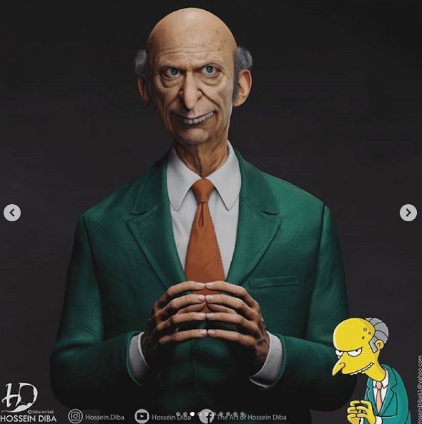 Cool, but creepy, these realistic 3D models of the Simpsons scare any
