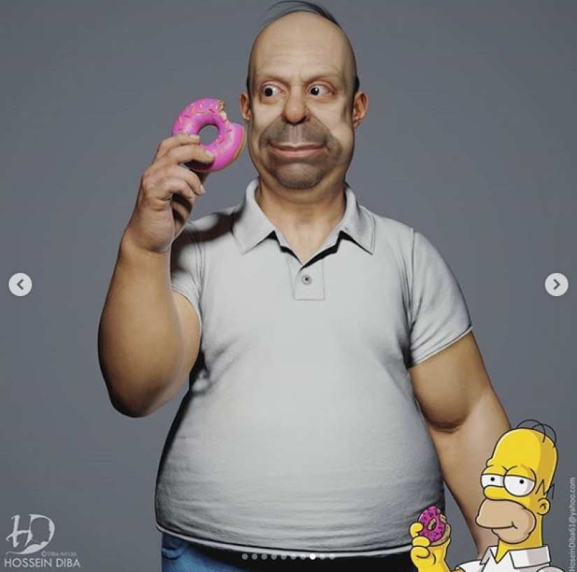 Cool, but creepy, these realistic 3D models of the Simpsons scare any
