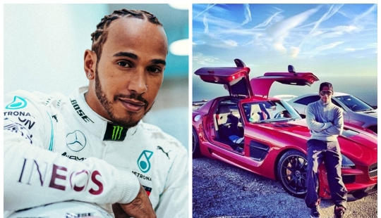 Cool guy on cool cars: una colección elegante de coches del corredor Lewis Hamilton Cool guy on cool cars: una colección elegante de coches del corredor Lewis Hamilton