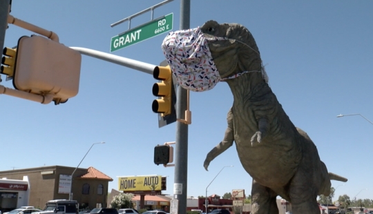 Cristianos contra los dinosaurios: en Arizona, los creyentes se ofendieron por la estatua de tirex