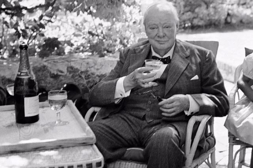¿Cuál era la rutina diaria de Churchill, y, lo que es whisky?