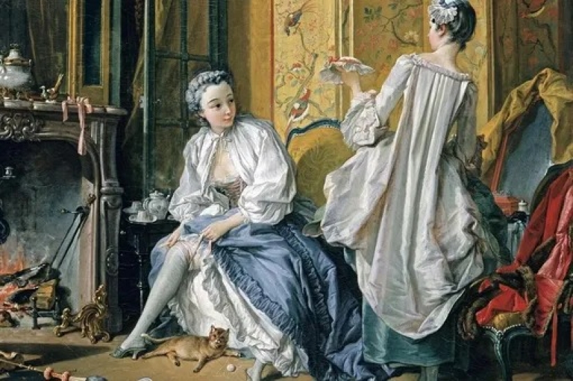 Damas en voluminosos vestidos: como en el pasado, las mujeres tuvieron que lidiar con aseo