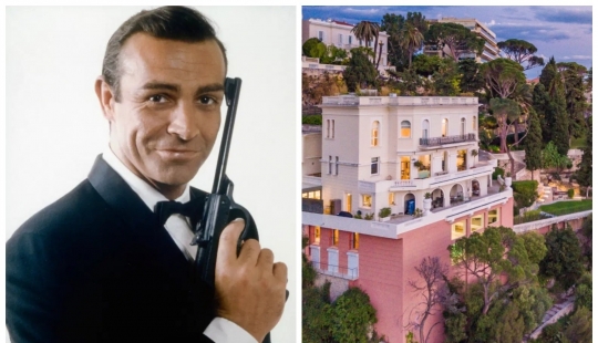 Dentro de la lujosa mansión de Sean Connery en la Riviera Francesa, a un precio de 2,5 mil millones