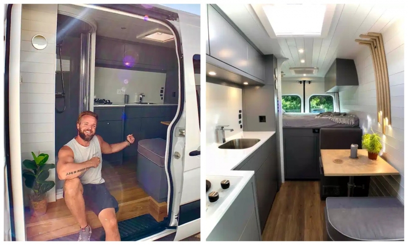 Dream house on wheels: the Briton during the quarantine turned an ordinary beads in a cozy home