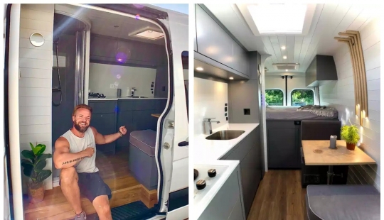 Dream house on wheels: the Briton during the quarantine turned an ordinary beads in a cozy home