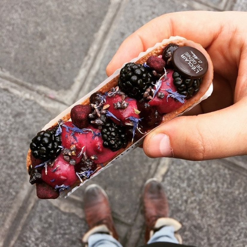 Eclair como arte: postres y zapatos en el Instagram de Tal Spiegel