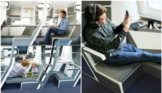 Economy class passenger aircraft can make more similar to second-class trains