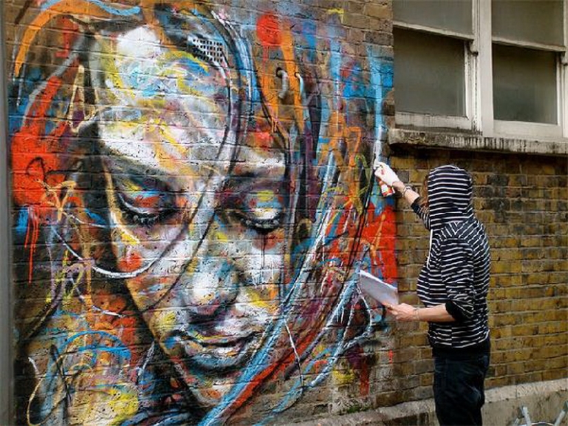Ejemplos de arte callejero increíble de David Walker