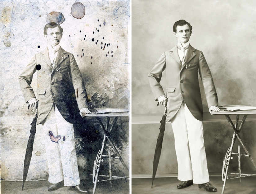 Ejemplos increíbles antes y después de restaurar fotos antiguas de un retocador ucraniano