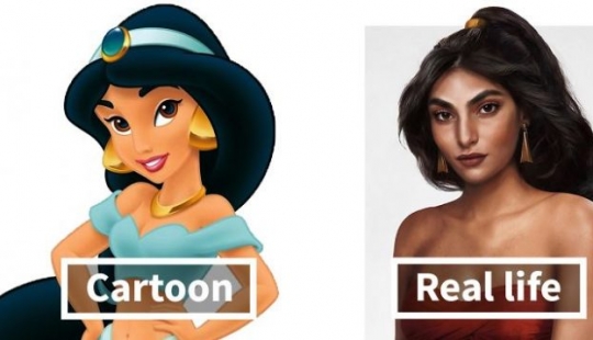 El artista muestra cómo pueden verse los personajes de Disney en la vida real