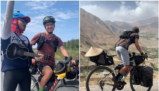 El Británico compró la bicicleta en China, y viajó 15 mil millas a Inglaterra