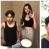 El crecimiento no es un obstáculo para el amor: la chica alta ama a su novio bajo