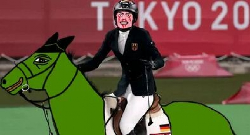 El drama olímpico con un caballo sonriente y un jinete llorando ha generado una ola de memes