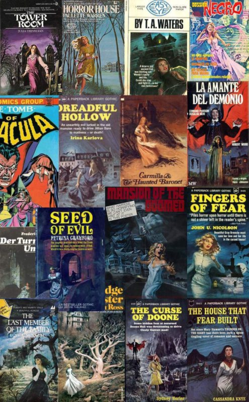 El horror se repite: el mismo tipo de motivos en los pósters de terror vintage
