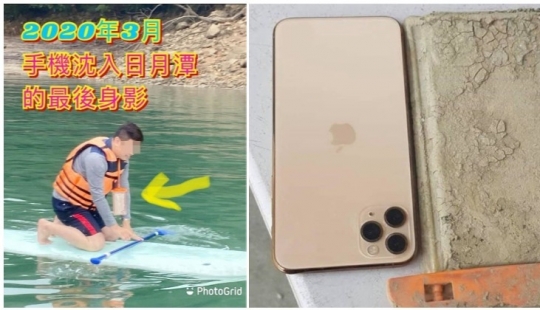 el iPhone de 11 años, que pasó un año en el lago, todavía funciona