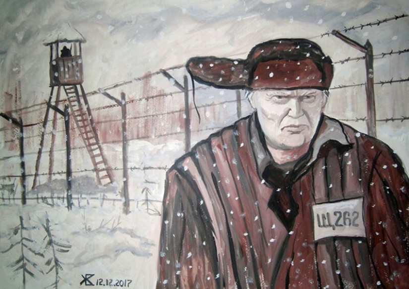 "El triunfo de nuestro": el artista de Ulyanovsk, presenta la vida de Donald trump en la provincia rusa
