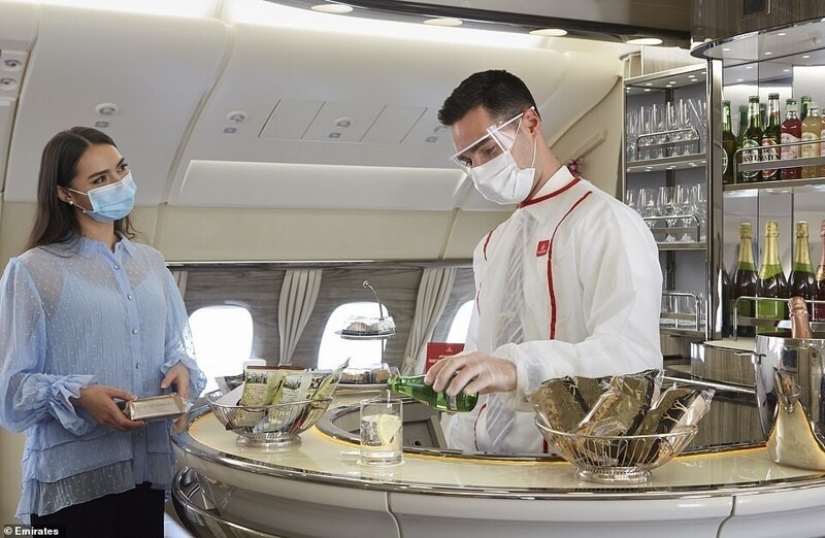 Emirates planes open Spas for VIP passengers