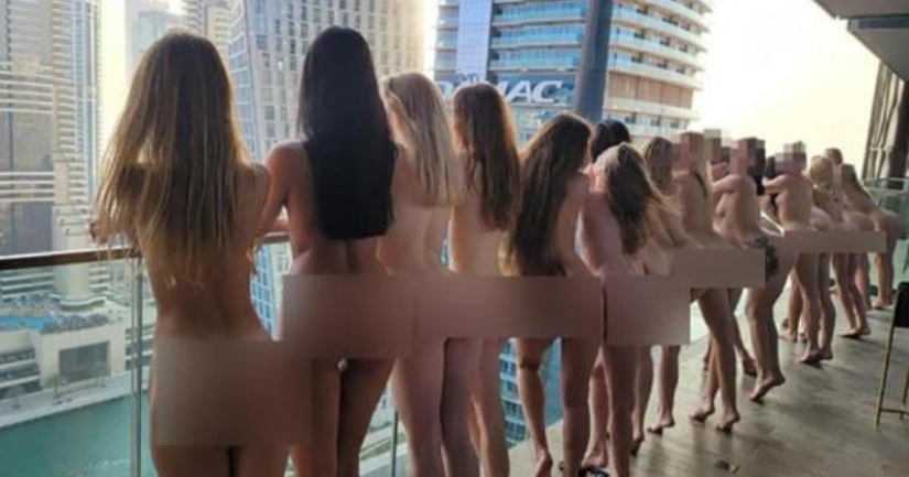 En Dubái, detuvieron a un grupo de chicas para una sesión de fotos Desnuda