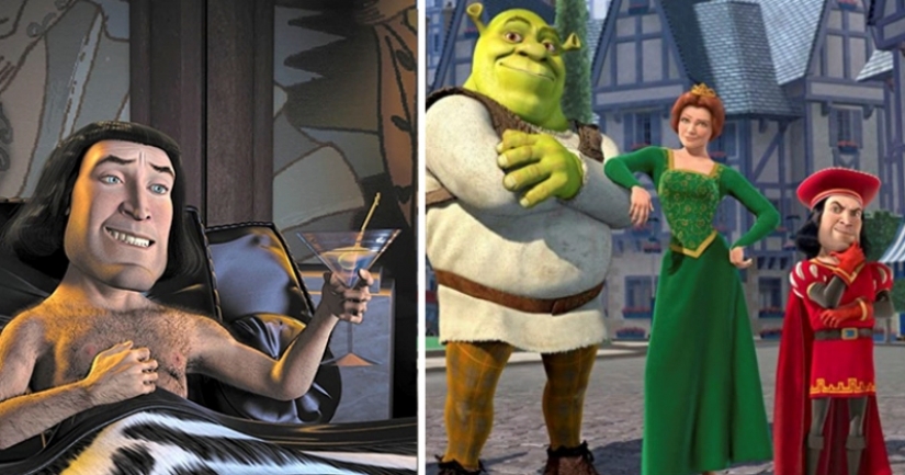 En la caricatura "Shrek" encontró una escena "adulta" con una calificación X