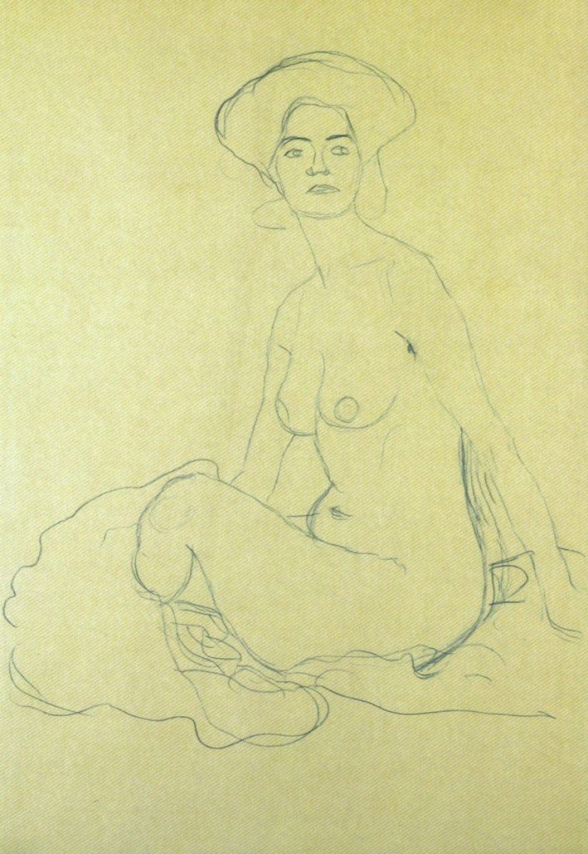 Escandalosos dibujos eróticos de Gustav Klimt