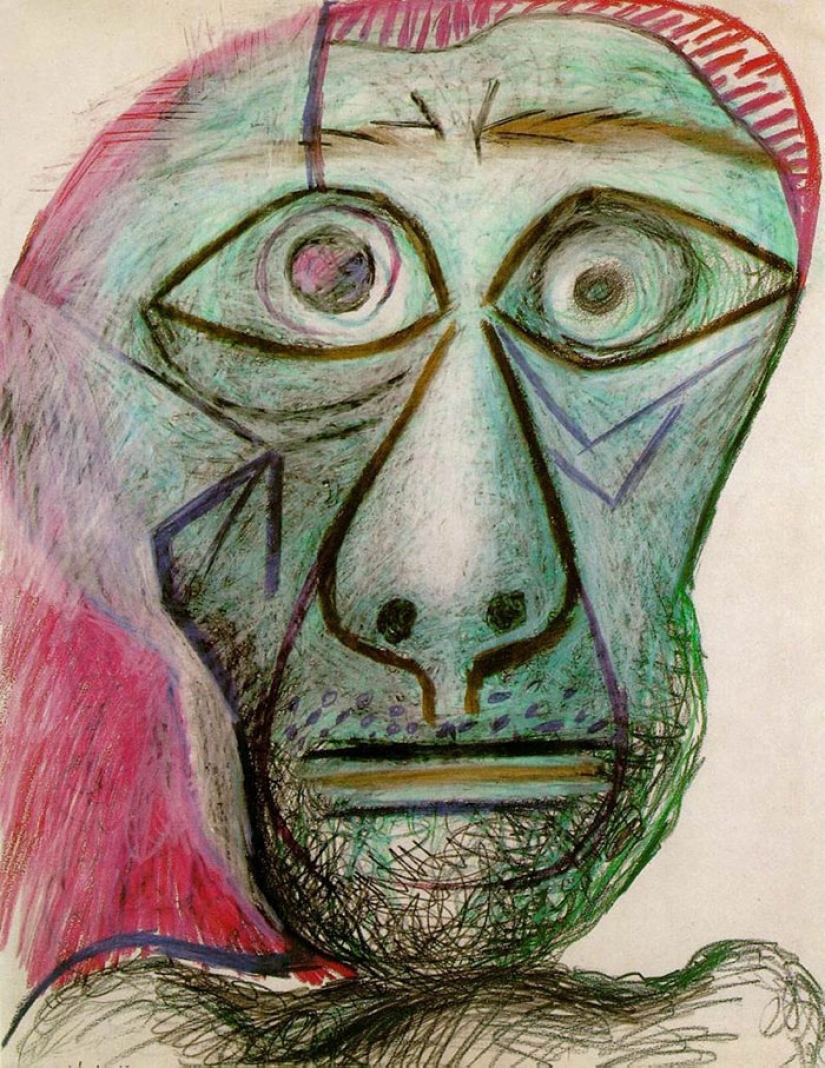 Evolution of Picasso's self-portrait: from 15 to 90 years